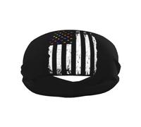 Bandera estadounidense de concienciación sobre el autismo Eleva tu rendimiento con muñequeras de moda: ¡ideal para cualquier actividad!