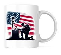 Bandera Estadounidense De Veteran Héroes Caídos Taza De Café Divertido Taza Chic Tazas De Desayuno Para Té Cappuccino Leche 330Ml