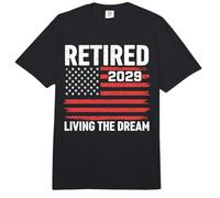 Bandera Estadounidense jubilada 2029 Living The Dream Comfort Colors Adult Heavyweight T-Shirt