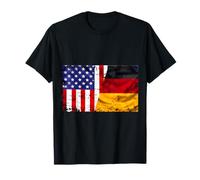 Bandera Estadounidense Orgullosa de Estados Unidos y Alemania Camiseta