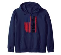 Bandera Estadounidense para Personas Mayores Clase de 1999 Clase de 2099 Sudadera con Capucha