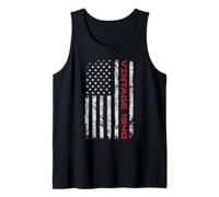 Bandera Estadounidense Vintage de 1940, 86 cumpleaños, 86 años Camiseta sin Mangas