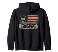Bandera Estadounidense Vintage de We The People Patriotic Freedom USA Sudadera con Capucha