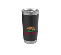 BANDERA ESTATAL DE CALIFORNIA LOS ANGELES SAN FRANCISCO DIEGO Vaso térmico de acero inoxidable de doble pared
