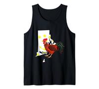 Bandera estatal de Rhode Island Hope Red Rooster Camiseta sin Mangas
