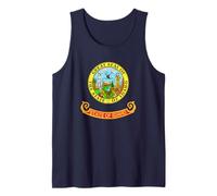 BANDERA ESTATAL IDAHO BOISE TWIN FALLS COEUR D'ALENE MERIDIAN Camiseta sin Mangas