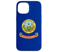 BANDERA ESTATAL IDAHO BOISE TWIN FALLS COEUR D'ALENE MERIDIAN Carcasa para iPhone 15