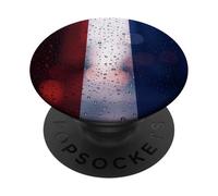 Bandera Estilo Gota de Lluvia de los Países Bajos - Orgullo holandés PopSockets PopGrip Adhesivo