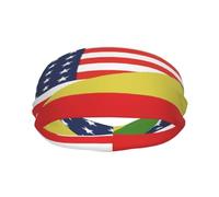 Bandera etíope estadounidense Eleva tu rendimiento con muñequeras de moda: ¡ideal para cualquier actividad!