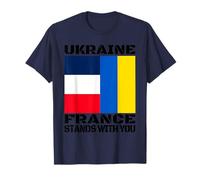 Bandera francesa de apoyo de Ucrania Francia está contigo Camiseta