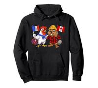 Bandera Francia Canadá Raíces Francesas Herencia Canadiense Sudadera con Capucha