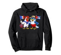 Bandera Francia Cuba Raíces Francesas Herencia Cubana Sudadera con Capucha