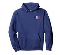 Bandera Francia Estados Unidos Bandera Americana Franco Sudadera con Capucha