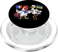 Bandera Francia Ucrania Raíces Francesas Herencia Ucraniana PopSockets PopGrip para MagSafe