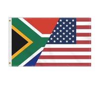 Bandera grande de Sud frica de 3,5 pies, 150D, para exteriores, con impresi n a doble cara, decoraci n estadounidense para patio y jard n