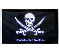 Bandera Grande Los muertos no cuentan cuentos Bandera Horizontal | Personalizada Evento 3x5 FT Impermeable Flag Doble Cara Estandarte En Interiores Accesorios De Barco
