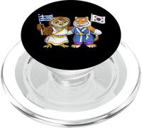 Bandera Grecia Corea del Sur Raíces Greco-Surcoreanas PopSockets PopGrip para MagSafe