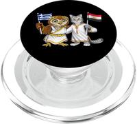 Bandera Grecia Egipto Raíces Greco-Egipcias Herencia PopSockets PopGrip para MagSafe