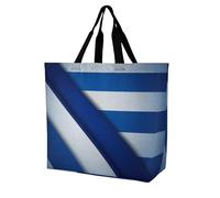 Bandera Griega Bolso De Mano Versátil Bolsa De Mano Impermeable Bolsas De Compras Para Estudiante Mujer Camping