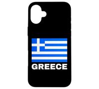Bandera griega Ellas Hellas Grecia Patriota Helénica Impresión frontal Carcasa para iPhone 16 Plus