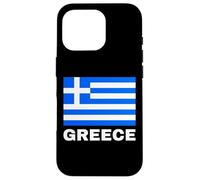 Bandera griega Ellas Hellas Grecia Patriota Helénica Impresión frontal Carcasa para iPhone 16 Pro