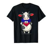 Bandera haitiana Haití linda vaca corazón haitiano orgullo haitiano Camiseta
