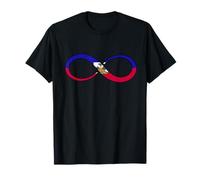 Bandera haitiana infinito raíces haitianas Orgullo haitiano Haití Camiseta