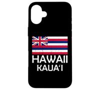 Bandera Hawaiana de Hawaii Kauai Carcasa para iPhone 16 Plus