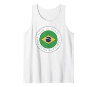 Bandera hecha en Brasil Camiseta sin Mangas