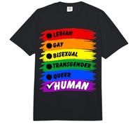 Bandera Humana LGBT del Mes del Orgullo Gay, Bandera del Orgullo Gay Comfort Colors Adult Heavyweight T-Shirt