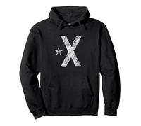 Bandera independentista catalana Estelada Negra de Cataluña Sudadera con Capucha, Unisex para Adultos, Negro, S