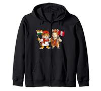 Bandera India Perú Raíces Indias Herencia Peruana Sudadera con Capucha