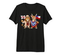 Bandera Inglaterra Chile Raíces inglesas Reino Unido chilena Camiseta Premium