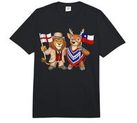 Bandera Inglaterra Chile Raíces inglesas Reino Unido chilena Comfort Colors Adult Heavyweight T-Shirt