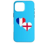 Bandera Inglaterra Francia para Orgulloso Inglés Francés Carcasa para iPhone 16 Pro MAX