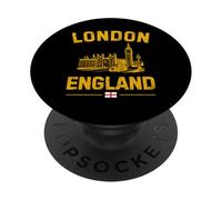 Bandera Inglesa del Big Ben Westminster de Londres, Inglaterra PopSockets PopGrip Adhesivo