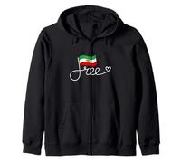 Bandera Irán Libre - Libertad Persa Palabra Arte Persia Sudadera con Capucha