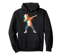 Bandera Irlandesa Dabbing Boy Día de San Patricio Sudadera con Capucha