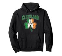 Bandera Irlandesa de Cleveland Ohio Midwest San Patricio Sudadera con Capucha