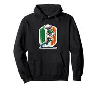 Bandera irlandesa vintage con bandera de Irlanda retro Sudadera con Capucha