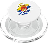 Bandera Isla Gran Canaria Efecto Tridimensional 3D PopSockets PopGrip para MagSafe