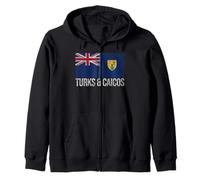 Bandera Islas TURCAS Y Caicos PROVIDENCIALES Islander Sudadera con Capucha