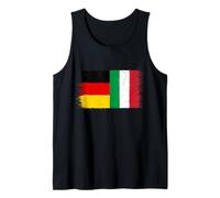 Bandera Italia Alemania per Orgullo Alemán Italiano Expat Camiseta sin Mangas
