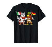 Bandera Italia Alemania Raíces Italianas Herencia Alemana Camiseta