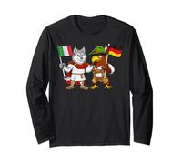 Bandera Italia Alemania Raíces Italianas Herencia Alemana Manga Larga
