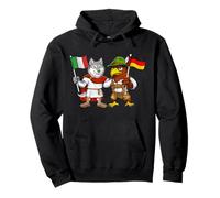 Bandera Italia Alemania Raíces Italianas Herencia Alemana Sudadera con Capucha