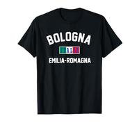 Bandera italiana de Bolonia Italia Emilia-Romaña Camiseta