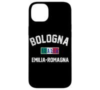 Bandera italiana de Bolonia, Italia, Emilia-Romaña, impresión envejecida Carcasa para iPhone 14 Plus