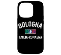 Bandera italiana de Bolonia, Italia, Emilia-Romaña, impresión envejecida Carcasa para iPhone 14 Pro