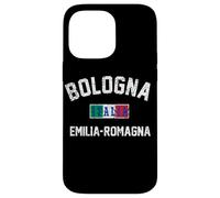 Bandera italiana de Bolonia, Italia, Emilia-Romaña, impresión envejecida Carcasa para iPhone 14 Pro Max